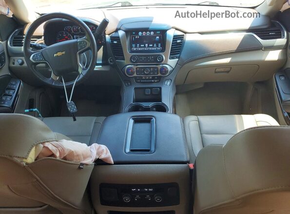 1GNSKBKC9KR213220 2019 CHEVROLET TAHOE Gray Widok deski rozdzielczej