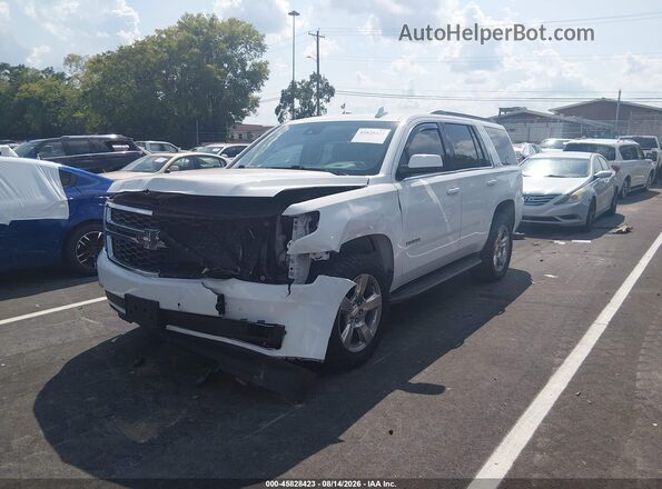 1GNSKBKCXGR427852 2016 CHEVROLET TAHOE White წინა მარცხენა ხედი სამი მეოთხედიდან