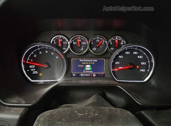 1GNSKBKD8MR352010 2021 CHEVROLET SUBURBAN White Instrument cluster view