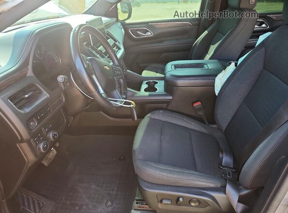 1GNSKBKDXMR404821 2021 CHEVROLET SUBURBAN Gray წინა სალონის ხედი