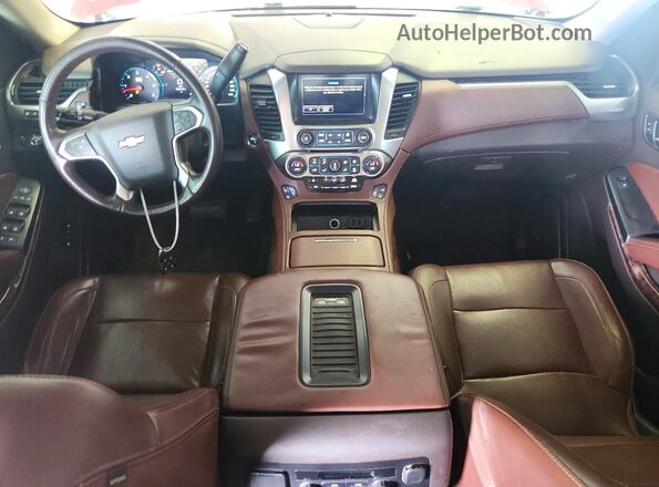 1GNSKCKC0GR317107 2016 CHEVROLET TAHOE Burgundy Widok deski rozdzielczej