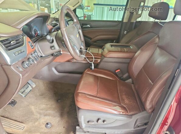 1GNSKCKC0GR317107 2016 CHEVROLET TAHOE Burgundy Widok wnętrza z przodu