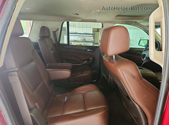 1GNSKCKC0GR317107 2016 CHEVROLET TAHOE Burgundy Widok wnętrza z tyłu