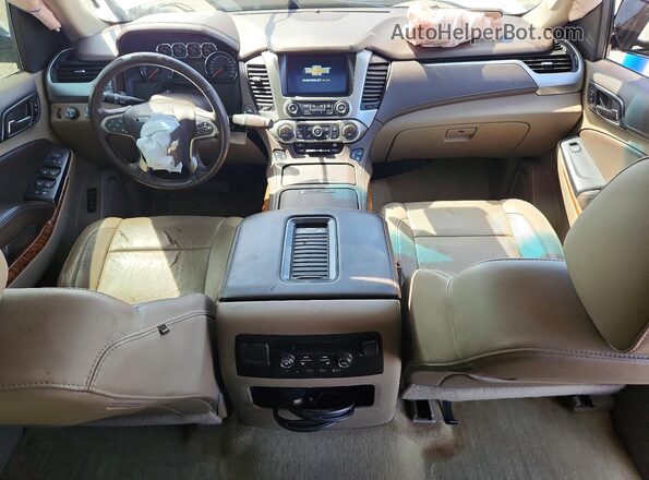 1GNSKCKC3JR185337 2018 CHEVROLET TAHOE White Widok deski rozdzielczej