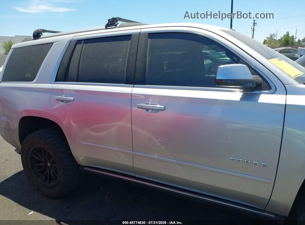 1GNSKCKC5HR243748 2017 CHEVROLET TAHOE Silver უკანა სალონის ხედი