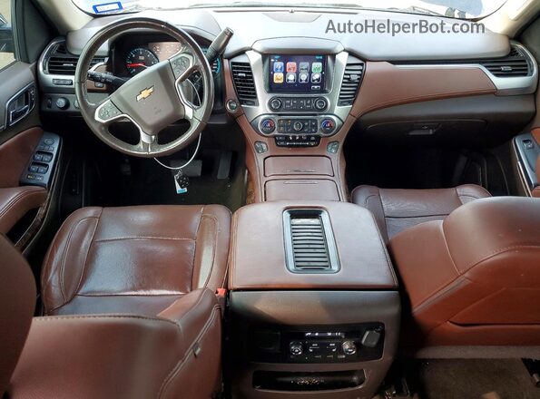 1GNSKCKC8JR279715 2018 CHEVROLET TAHOE Blue Widok deski rozdzielczej