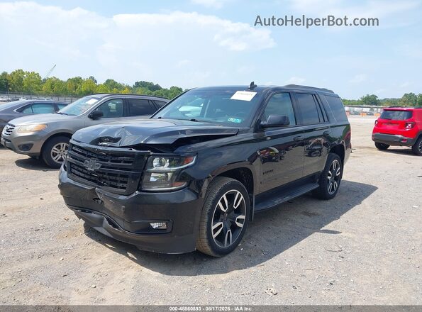 1GNSKCKJ0JR202920 2018 CHEVROLET TAHOE Black წინა მარცხენა ხედი სამი მეოთხედიდან