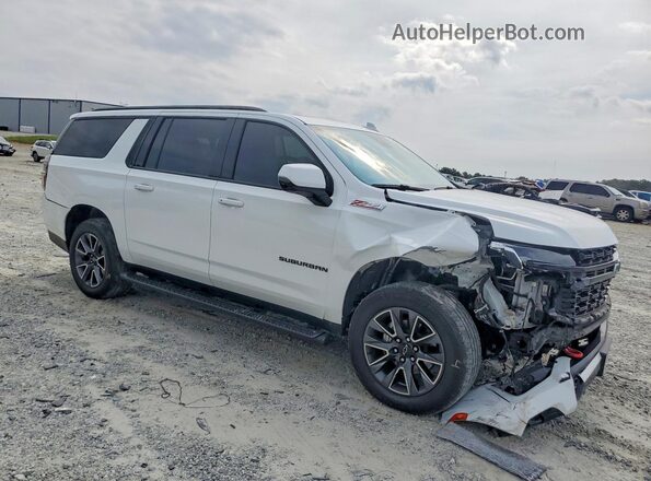 1GNSKDKL3PR273643 2023 CHEVROLET SUBURBAN Белый Передняя правая четверть