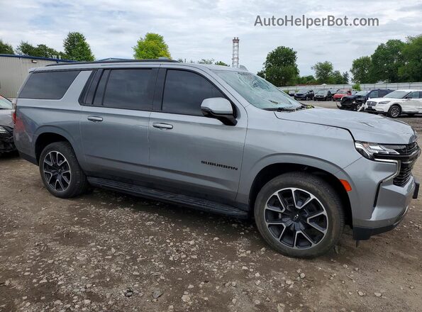 1GNSKEKD1PR353697 2023 CHEVROLET SUBURBAN Silver Передня права чверть
