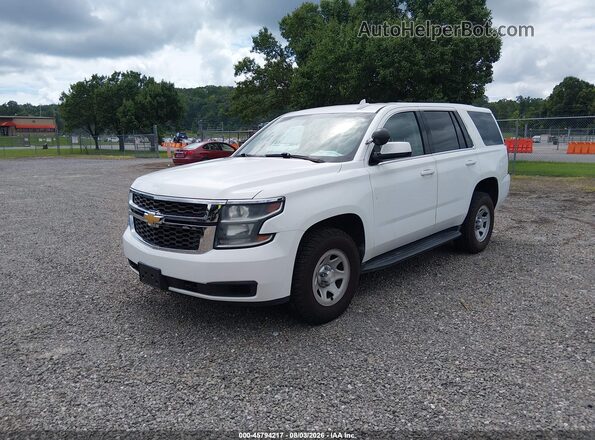 1GNSKFEC3HR320517 2017 CHEVROLET TAHOE Белый Передняя левая четверть