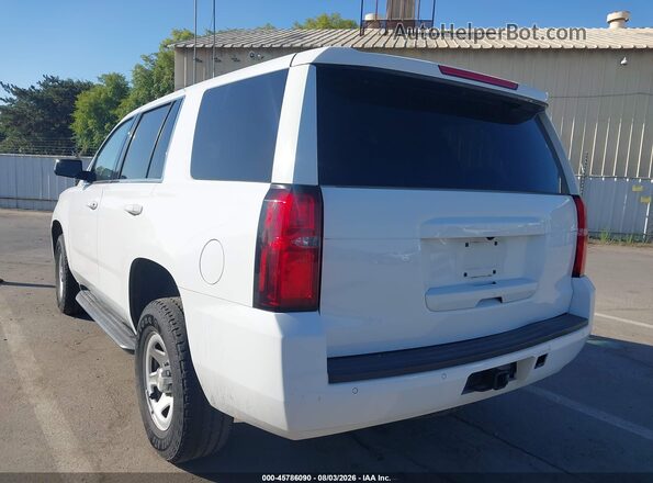 1GNSKFEC3JR375734 2018 CHEVROLET TAHOE White Trasero izquierdo