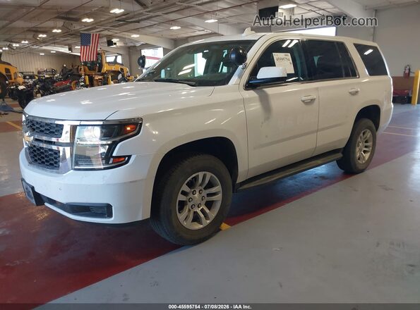 1GNSKFEC3LR111853 2020 CHEVROLET TAHOE White Առջևի ձախ երեք քառորդ տեսարան