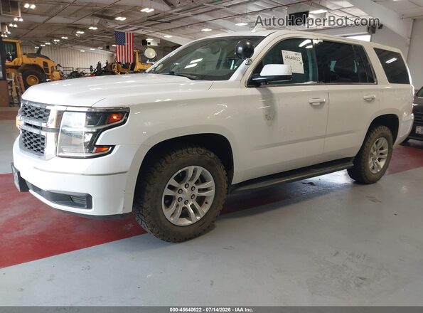 1GNSKFEC9JR317613 2018 CHEVROLET TAHOE White ხელსაწყოთა პანელის ხედი