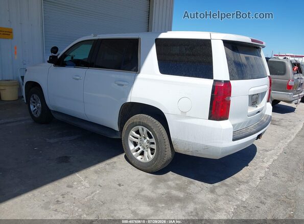 1GNSKFEC9JR354788 2018 CHEVROLET TAHOE White Trasero izquierdo