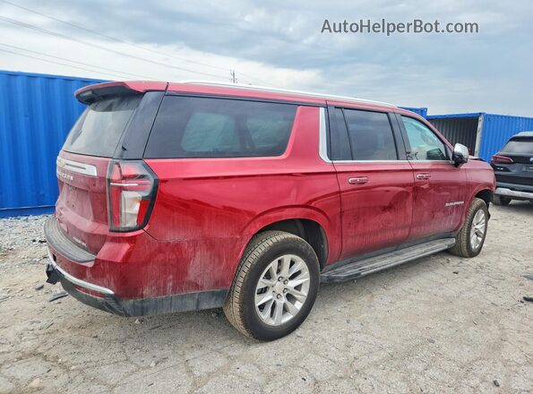 1GNSKFKT0PR487341 2023 CHEVROLET SUBURBAN Бордовый Задняя правая четверть