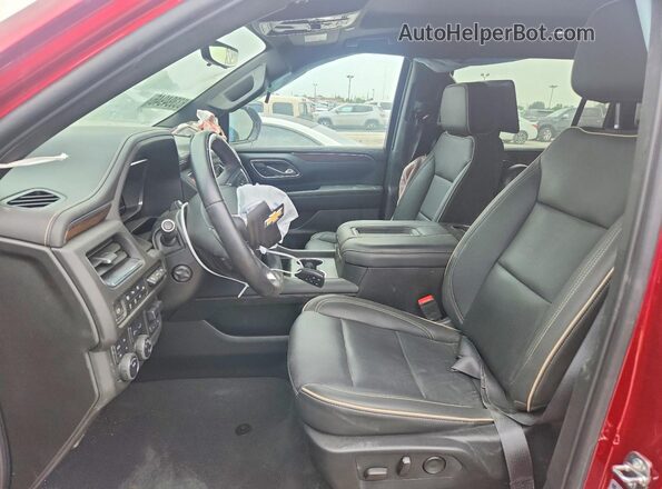 1GNSKFKT0PR487341 2023 CHEVROLET SUBURBAN Бордовый Вид салона спереди