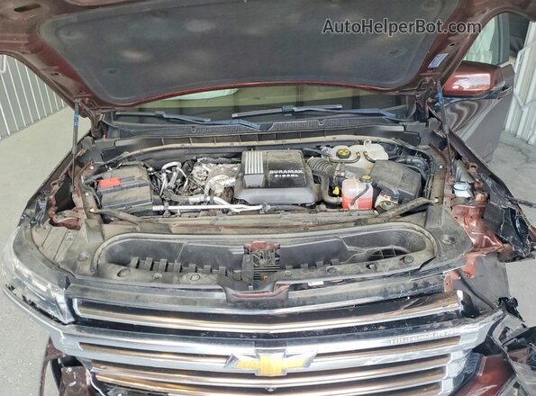 1GNSKGKT2PR316922 2023 CHEVROLET SUBURBAN Brown Vista del compartimento del motor