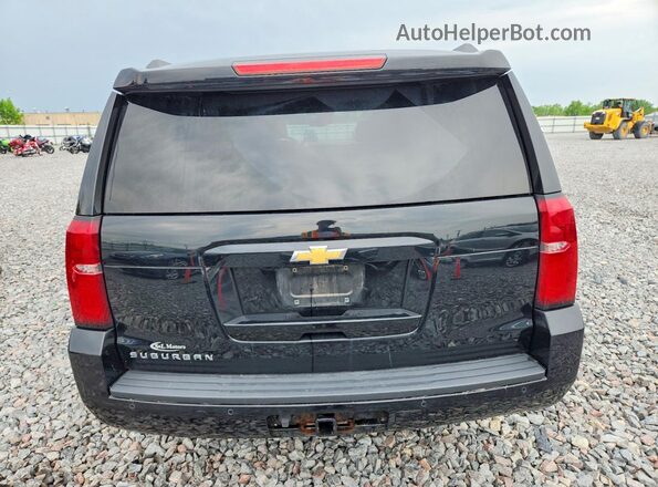 1GNSKHKC2JR329926 2018 CHEVROLET SUBURBAN Black Вид ззаду