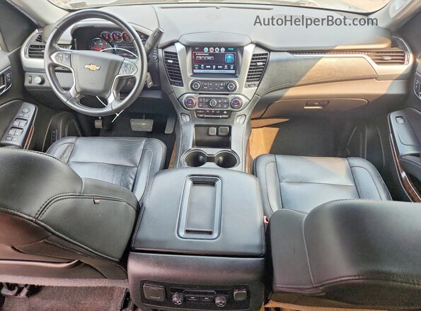 1GNSKHKC7JR384811 2018 CHEVROLET SUBURBAN Черный Вид панели приборов