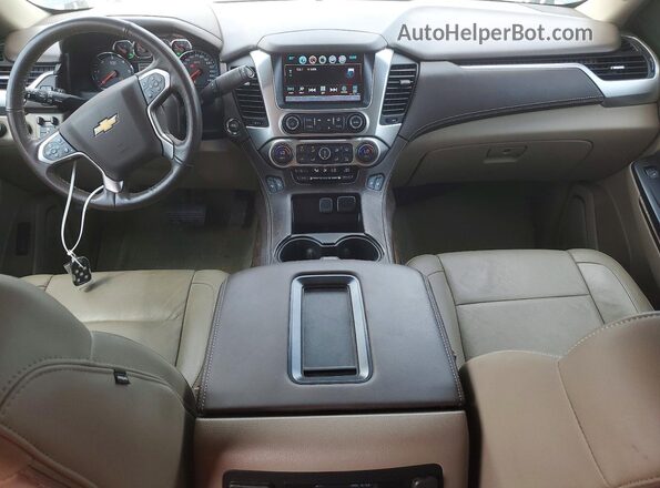 1GNSKHKC8JR130962 2018 CHEVROLET SUBURBAN Синий Вид панели приборов