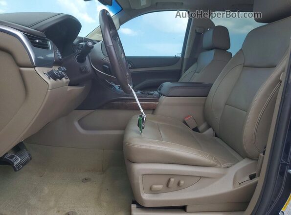 1GNSKHKC8JR130962 2018 CHEVROLET SUBURBAN Синий Вид салона спереди