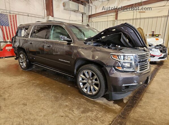 1GNSKJKC0JR296206 2018 CHEVROLET SUBURBAN Gray Delantero derecho