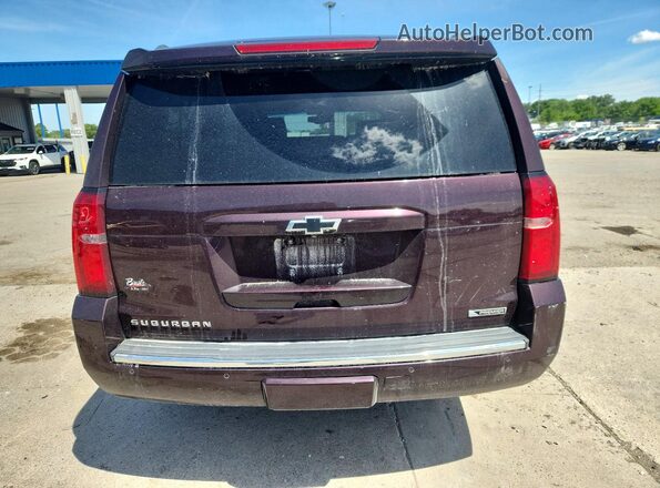 1GNSKJKC5HR348455 2017 CHEVROLET SUBURBAN Maroon Vista trasera