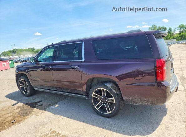 1GNSKJKC5HR348455 2017 CHEVROLET SUBURBAN Maroon Trasero izquierdo