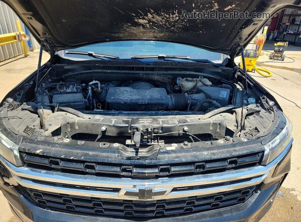1GNSKLED0MR355937 2021 CHEVROLET TAHOE Black Engine compartment view
