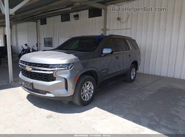 1GNSKLED6NR237215 2022 CHEVROLET TAHOE Gray Vista tres cuartos delantera izquierda