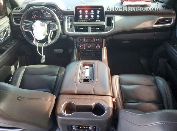 1GNSKNKDXMR239872 2021 CHEVROLET TAHOE Black წინა პანელის ხედი