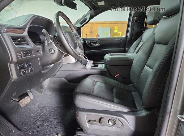 1GNSKPKD8PR310941 2023 CHEVROLET TAHOE Gray წინა სალონის ხედი