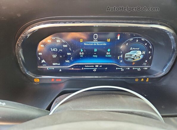 1GNSKPKD9NR302540 2022 CHEVROLET TAHOE Black Սարքավորումների վահանակի տեսք