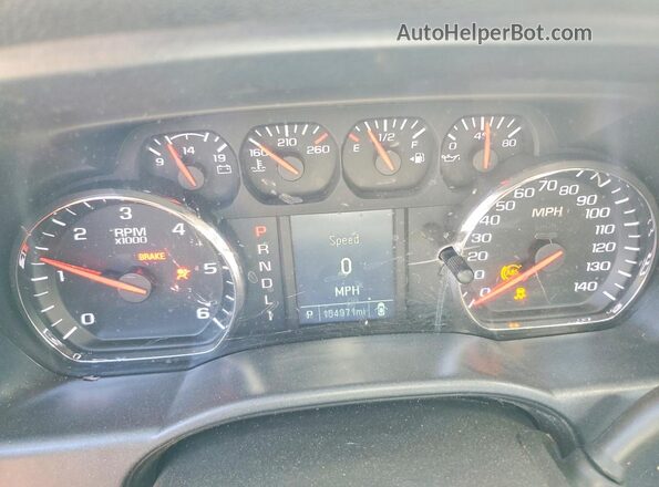 1GT02REG0JZ300722 2018 GMC SIERRA Белый Вид щитка приборов