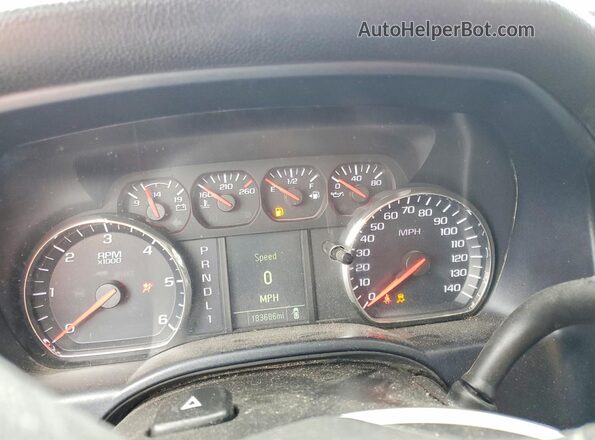 1GT12REG4JF200824 2018 GMC SIERRA White ხელსაწყოთა პანელის ხედი