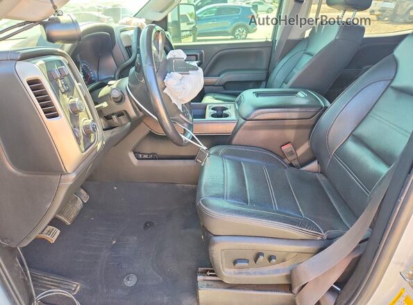 1GT12SEY8KF242849 2019 GMC SIERRA White Widok wnętrza z przodu
