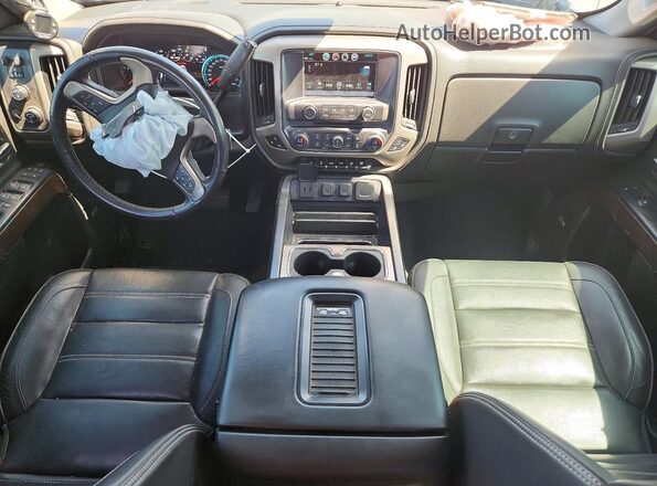 1GT12SEY8KF242849 2019 GMC SIERRA White Widok deski rozdzielczej