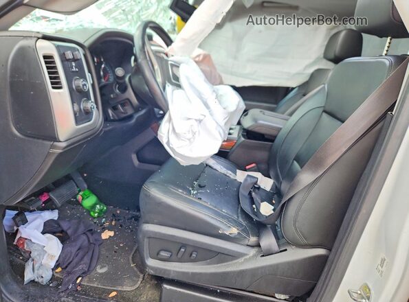 1GT12TEY4JF135964 2018 GMC SIERRA White წინა სალონის ხედი