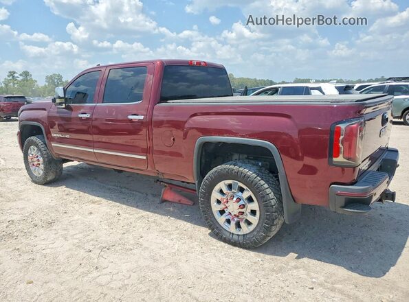1GT12UE83GF266494 2016 GMC SIERRA Бордовый Задняя левая четверть