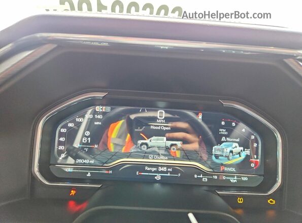 1GT19XEY8RF410685 2024 GMC SIERRA Белый Вид щитка приборов