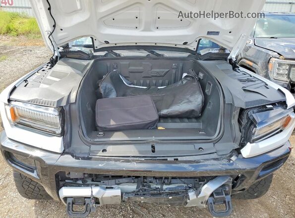 1GT40FDA3NU100181 2022 GMC HUMMER White ძრავის განყოფილების ხედი