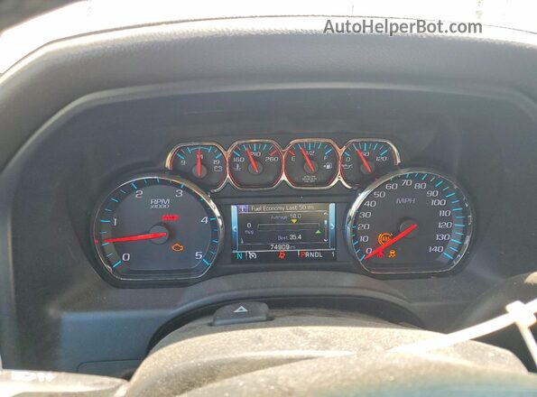 1GT42VCY1KF270641 2019 GMC SIERRA White Widok zestawu wskaźników