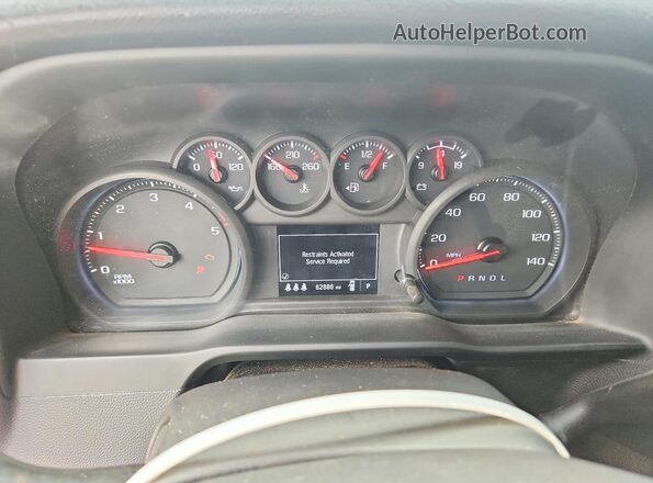 1GT49LEY6RF403885 2024 GMC SIERRA White Instrument cluster view