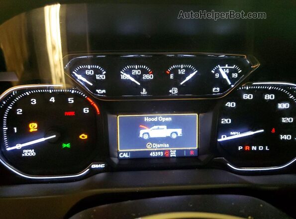 1GT49PE72NF178244 2022 GMC SIERRA Black Вид щитка приладів