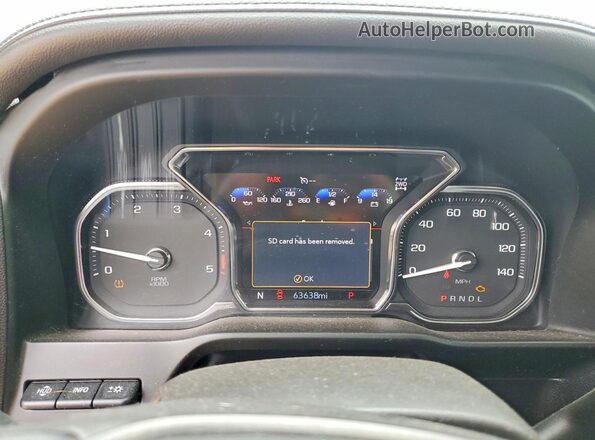 1GT49PEY2NF178382 2022 GMC SIERRA Black Widok zestawu wskaźników