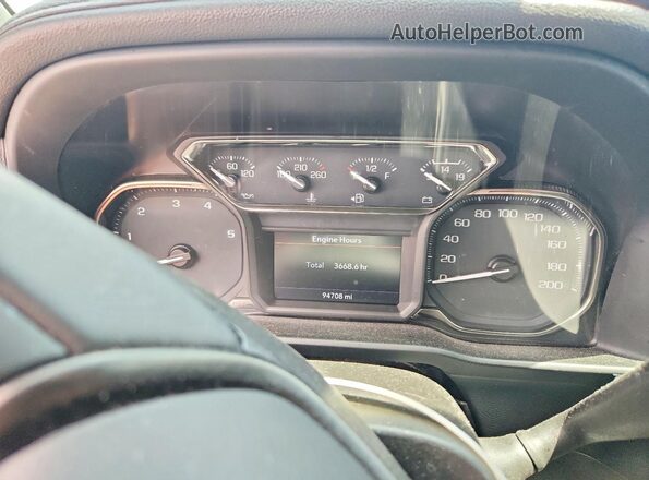 1GT49PEY3NF202060 2022 GMC SIERRA White Instrument cluster view