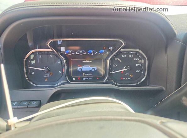 1GT49PEY7MF249039 2021 GMC SIERRA Burgundy Instrument cluster view