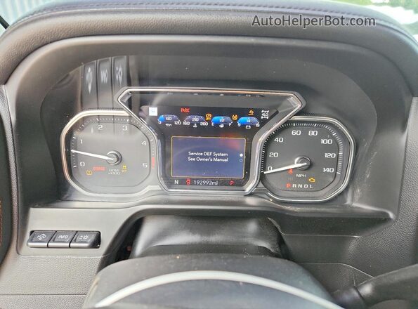 1GT49PEY8LF153774 2020 GMC SIERRA Угольный Вид щитка приборов