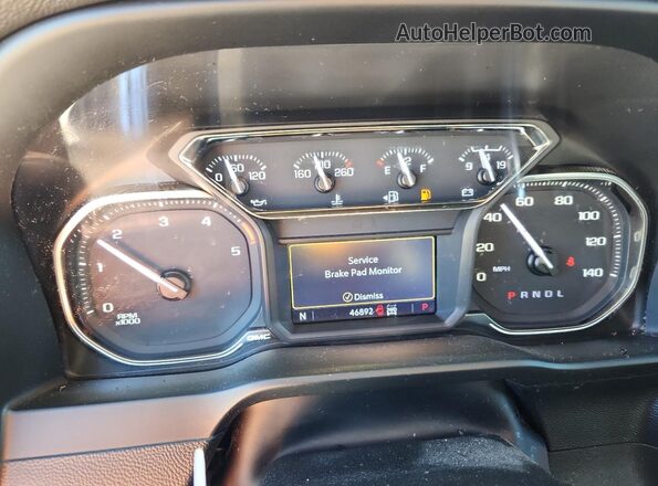 1GT49PEYONF192555 2022 GMC SIERRA Black ხელსაწყოთა პანელის ხედი