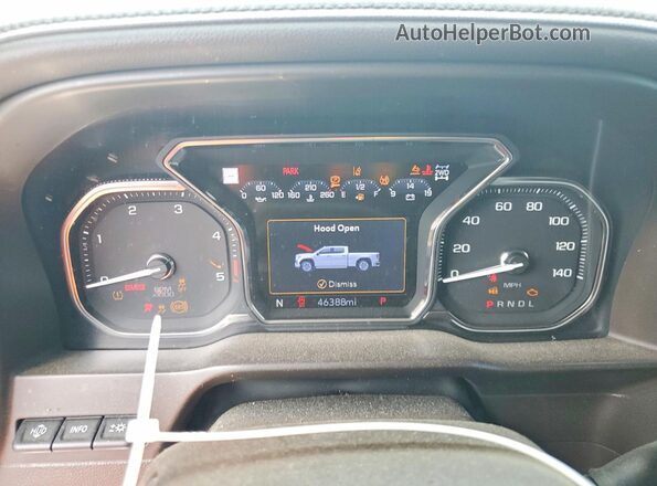 1GT49REY0LF337392 2020 GMC SIERRA White ხელსაწყოთა პანელის ხედი